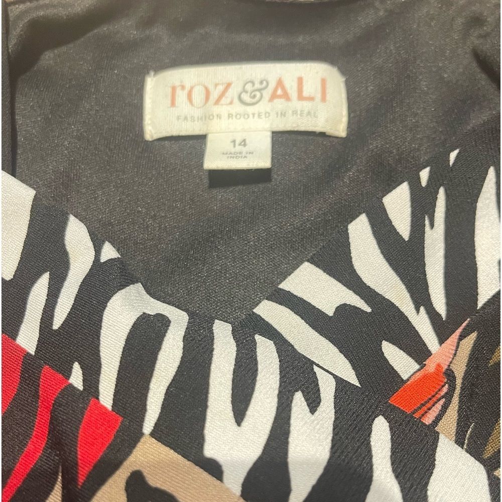 ROX & ALI floral/zebra print dress. Size 14 - Picture 7 of 7